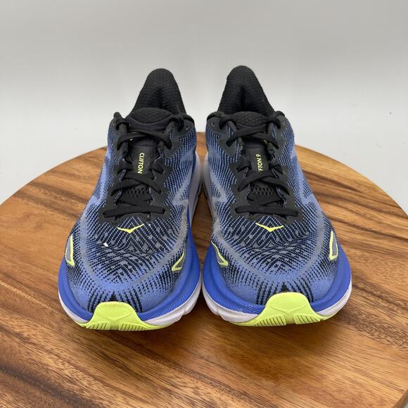 Hoka One One Clifton 9 Shoes Womens Size 10.5 B Blue Running Comfort Walking Gym - Picture 2 of 9